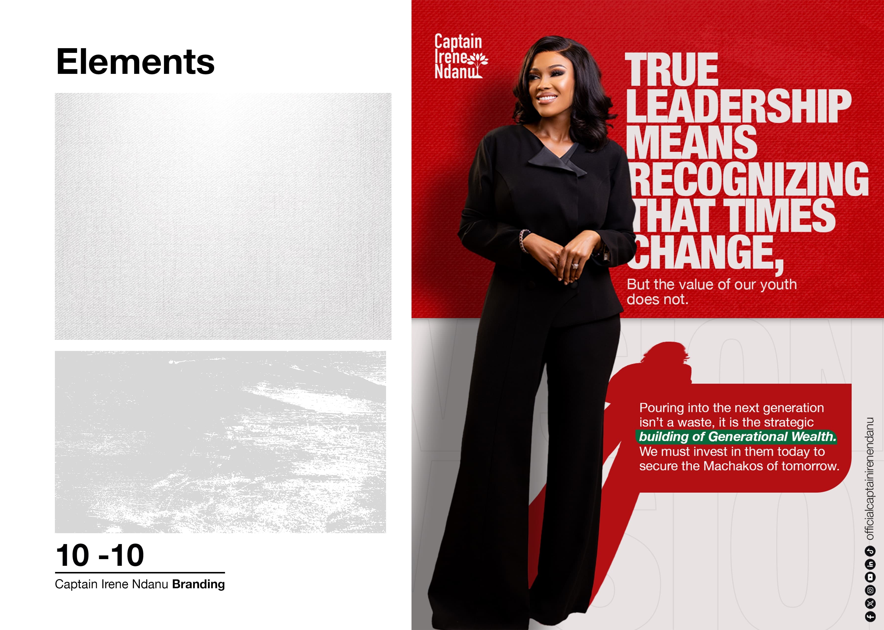 Captain Irene Ndanu leadership poster